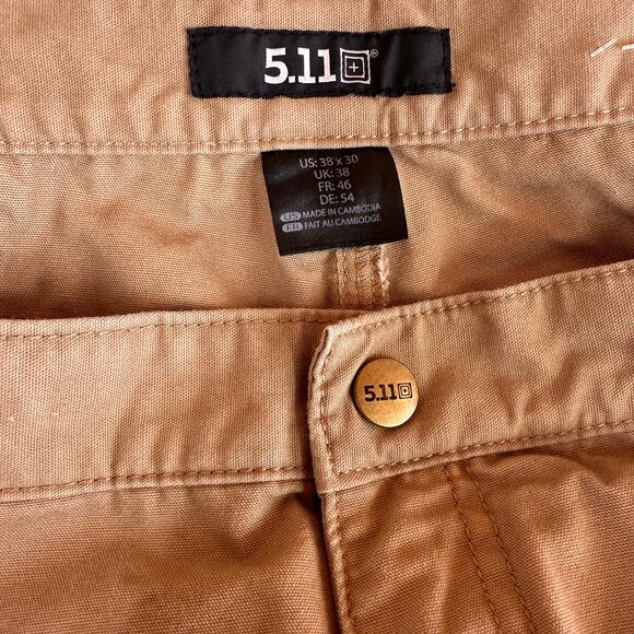 5.11 Tactical Men's Cotton Canvas Pants Size 38 - Picture 8 of 10